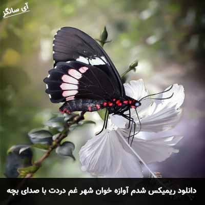 دانلود ریمیکس شدم آوازه خوان شهر غم دردت به جانم با صدای بچه