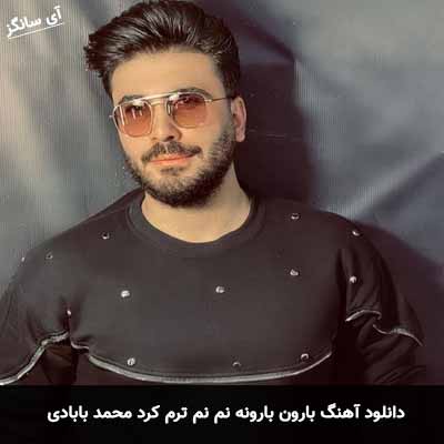 دانلود آهنگ بارون بارونه نم نم ترم کرد محمد بابادی