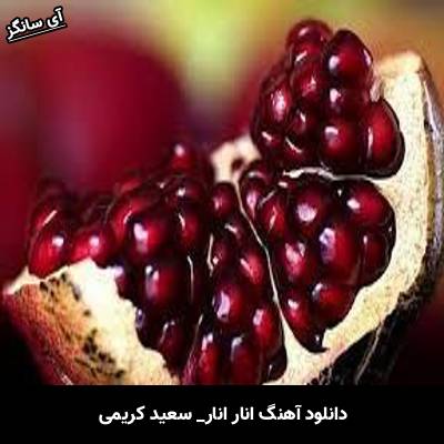 دانلود آهنگ انار انار از سعید کریمی
